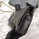 Fake YSL Saint Laurent Medium Reversible Kate Suede and Smooth Leather Black Replica