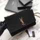 Fake YSL Saint Laurent Medium Reversible Kate Suede and Smooth Leather Black Replica