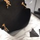 Fake YSL Saint Laurent Medium Reversible Kate Suede and Smooth Leather Black Replica