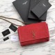Fake YSL Saint Laurent Medium Reversible Kate Suede and Smooth Leather Red Replica