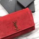 Fake YSL Saint Laurent Medium Reversible Kate Suede and Smooth Leather Red Replica