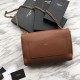Replica YSL Saint Laurent Medium Reversible Kate Suede and Smooth Leather Brown