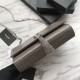 Replica Saint Laurent Medium Kate Monogram Crocodile Leather Shoulder Bag Gray