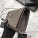 Replica Saint Laurent Medium Kate Monogram Crocodile Leather Shoulder Bag Gray