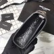 Fake Saint Laurent Medium Kate Monogram Crocodile Leather Shoulder Bag Black Replica
