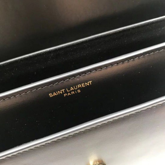 Replica YSL Saint Laurent Sunset Medium Smooth leather Back Gold Hardware