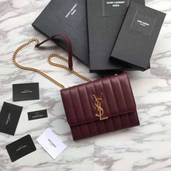 Replica YSL Saint Laurent Vicky Large Bag Red