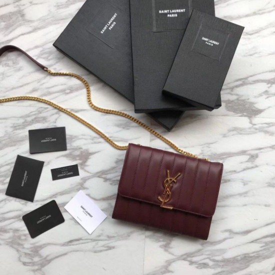 Replica YSL Saint Laurent Vicky Large Bag Red