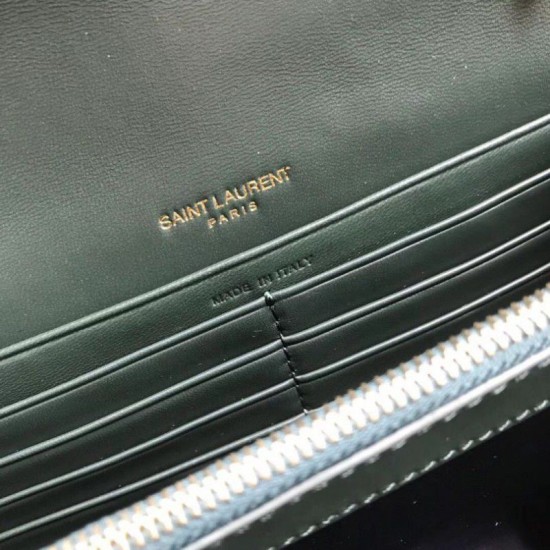 Replica YSL Saint Laurent Vicky Large Bag Green