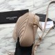 Replica YSL Saint Laurent Medium LouLou Chain Bag Matelasse Leather Apricot