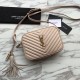 Replica YSL Saint Laurent Medium LouLou Chain Bag Matelasse Leather Apricot