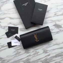 Replica YSL Saint Laurent Classic Monogram Wallet Smooth Leather Black Fake YSL Saint Laurent Classic Monogram Wallet Smooth Leather Black Replica