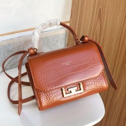 Fake Givenchy Eden Mini Crocodile Pattern Bag Yellow Replica