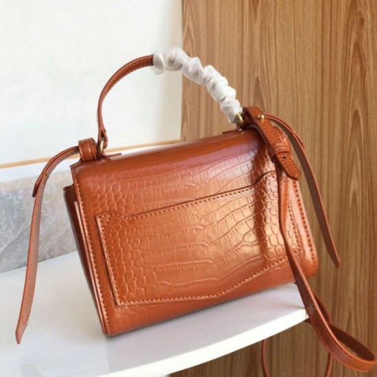 Fake Givenchy Eden Mini Crocodile Pattern Bag Yellow Replica