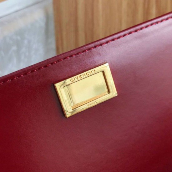 Fake Givenchy Eden Mini Crocodile Pattern Bag Claret Replica