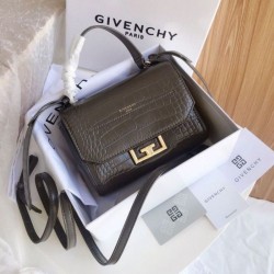 Replica Givenchy Eden Mini Crocodile Pattern Bag Dark Green