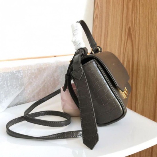 Replica Givenchy Eden Mini Crocodile Pattern Bag Dark Green