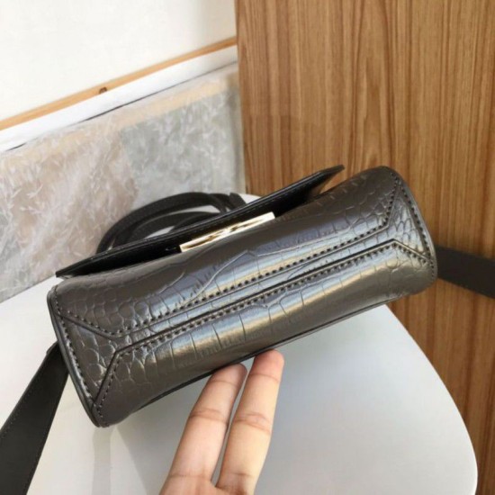 Replica Givenchy Eden Mini Crocodile Pattern Bag Dark Green
