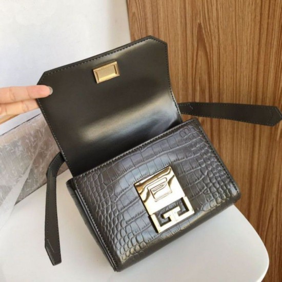 Replica Givenchy Eden Mini Crocodile Pattern Bag Dark Green