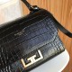 Replica Givenchy Eden Mini Crocodile Pattern Bag Black