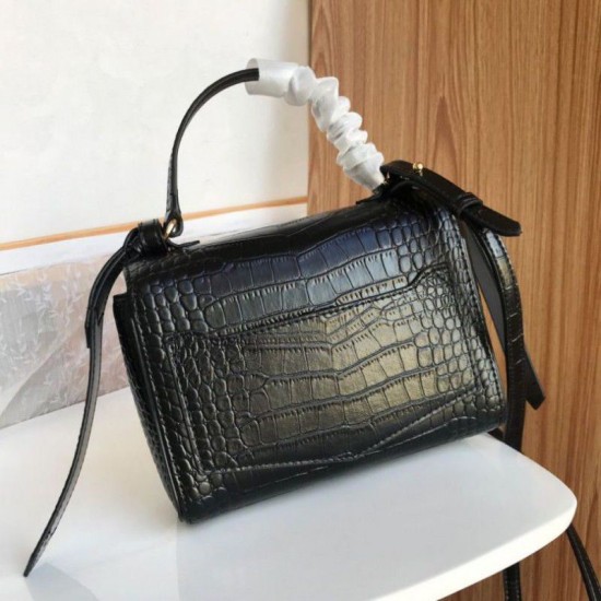 Replica Givenchy Eden Mini Crocodile Pattern Bag Black