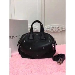 Fake Givenchy Nightingale Star Togo Bag Black Replica