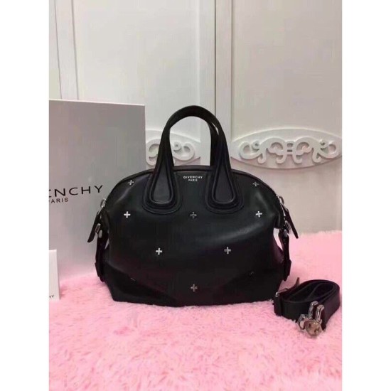 Replica Givenchy Nightingale Star Togo Bag Black Fake Givenchy Nightingale Star Togo Bag Black Replica