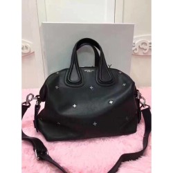 Fake Givenchy Nightingale Star Togo Bag Black Replica