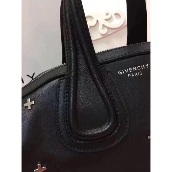 Replica Givenchy Nightingale Star Togo Bag Black Fake Givenchy Nightingale Star Togo Bag Black Replica