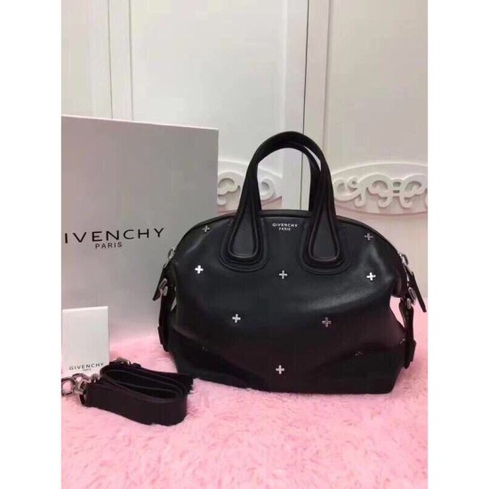 Replica Givenchy Nightingale Star Togo Bag Black Fake Givenchy Nightingale Star Togo Bag Black Replica