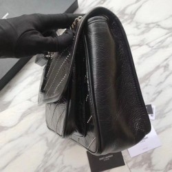 Fake YSL Saint Laurent Medium Niki Chain Bag Black Replica