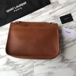Fake YSL Saint Laurent Medium Niki Chain Bag Brown Replica