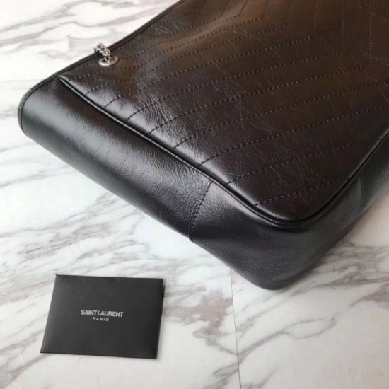 Replica YSL Saint Lauren Shopping Bag Black
