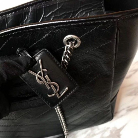 Replica YSL Saint Lauren Shopping Bag Black