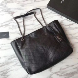 Replica YSL Saint Lauren Shopping Bag Black