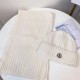 Fake Moncler Mouth Knitted Scarf Hat Apricot Replica