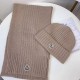 Replica Moncler Mouth Knitted Scarf Hat White