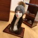 Replica Moncler scarf hat and gloves three piece Grey