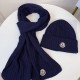 Replica Moncler Mouth Knitted Scarf Hat Blue