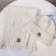 Fake Moncler Mouth Knitted Scarf Hat Apricot Replica