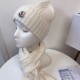Fake Moncler Mouth Knitted Scarf Hat Apricot Replica