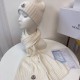 Fake Moncler Mouth Knitted Scarf Hat Apricot Replica