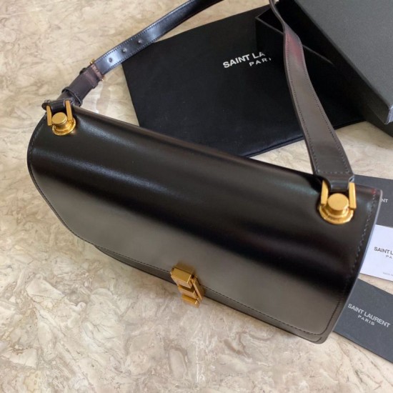 Fake YSL Saint Laurent Carre Satchel Suede Bag Black Replica