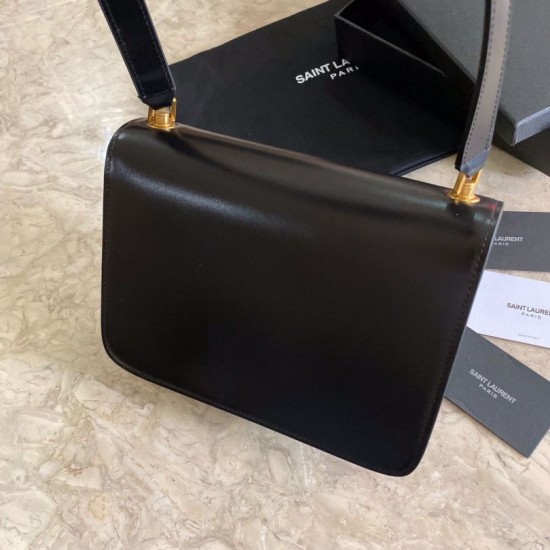 Fake YSL Saint Laurent Carre Satchel Suede Bag Black Replica