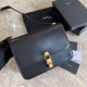 Fake YSL Saint Laurent Carre Satchel Suede Bag Black Replica
