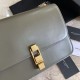 Replica YSL Saint Laurent Carre Satchel Suede Bag Light Green