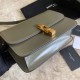 Replica YSL Saint Laurent Carre Satchel Suede Bag Light Green