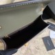 Replica YSL Saint Laurent Carre Satchel Suede Bag Light Green