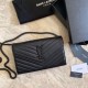 Replica YSL Saint Laurent Monogram Envelope Chain Wallet Grained Leather Black Black Hardware