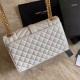 Fake YSL Saint Laurent Medium Envelope Bag Mix Matelasse White Replica